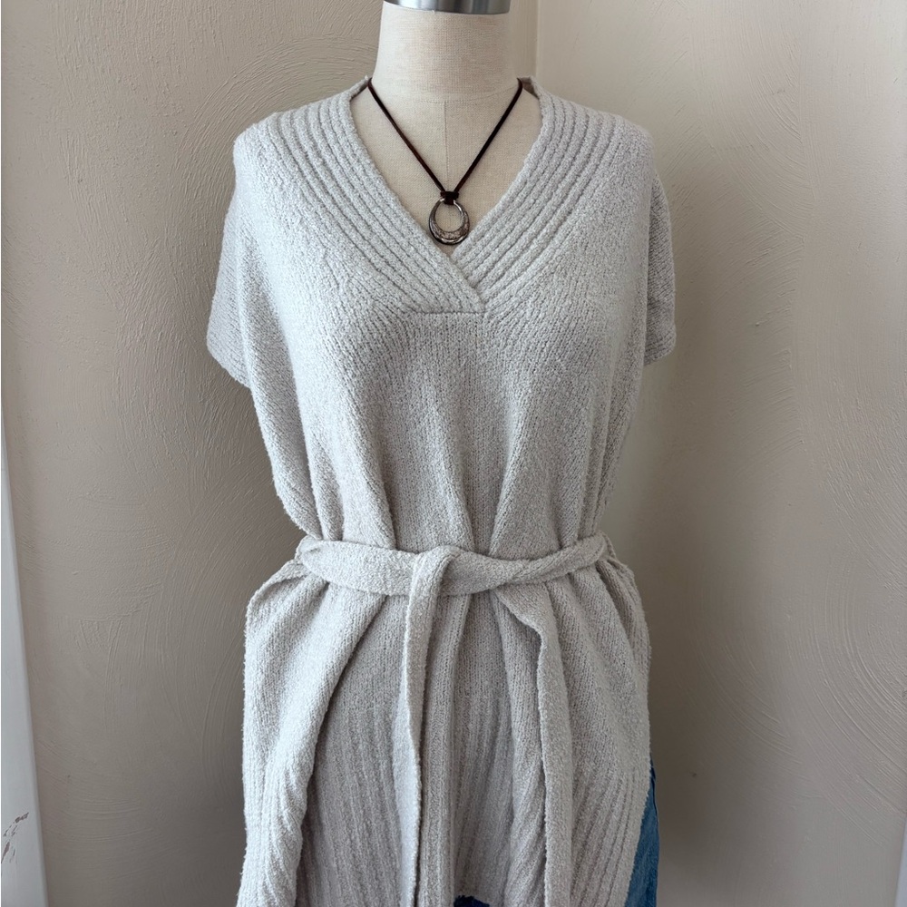 J. Jill Soft Cream V-Neck Sweater